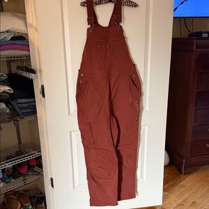 Duluth Trading Co Women's Rust Brown Utility Overalls